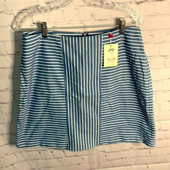 NWT Louche Chambray Remi striped skirt - Size 14 - Picture 2 of 6